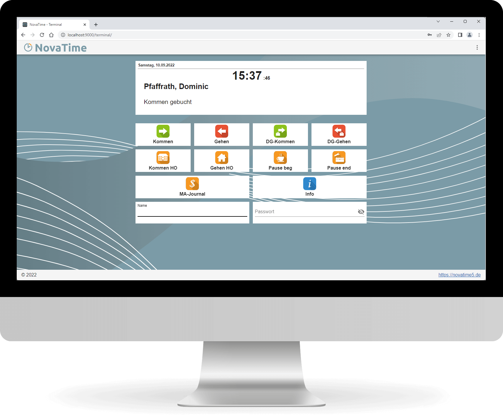 NovaTime Browserterminal